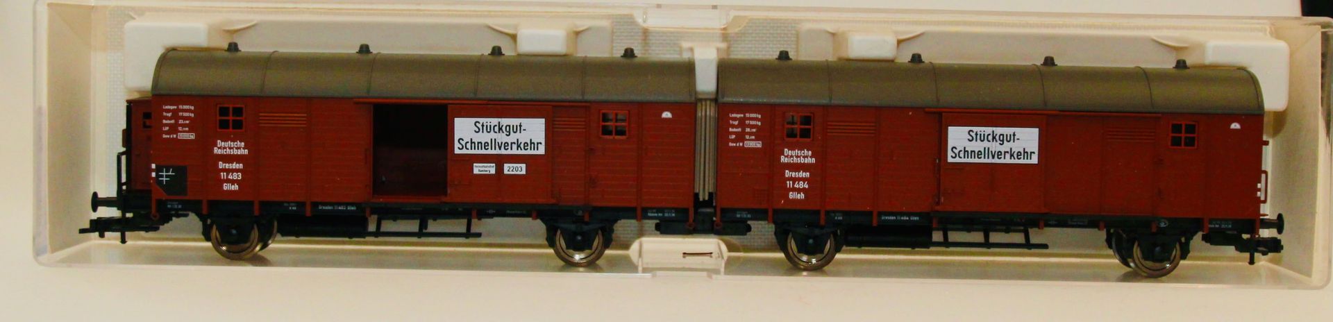 Fleischmann 5306 - Fleischmann - Güterwagen Leig-Einheit DRG Ep.II Glleh H0/GL 